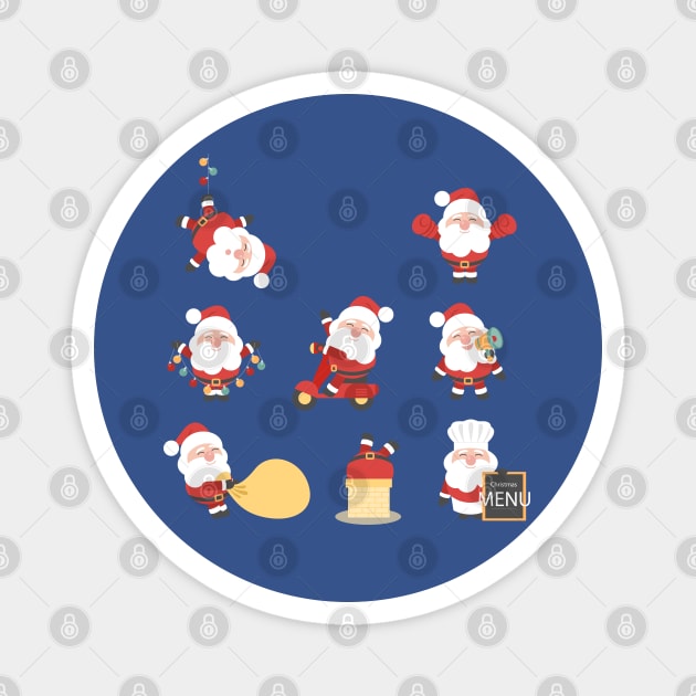Santa Claus Collections Magnet by Mako Design 